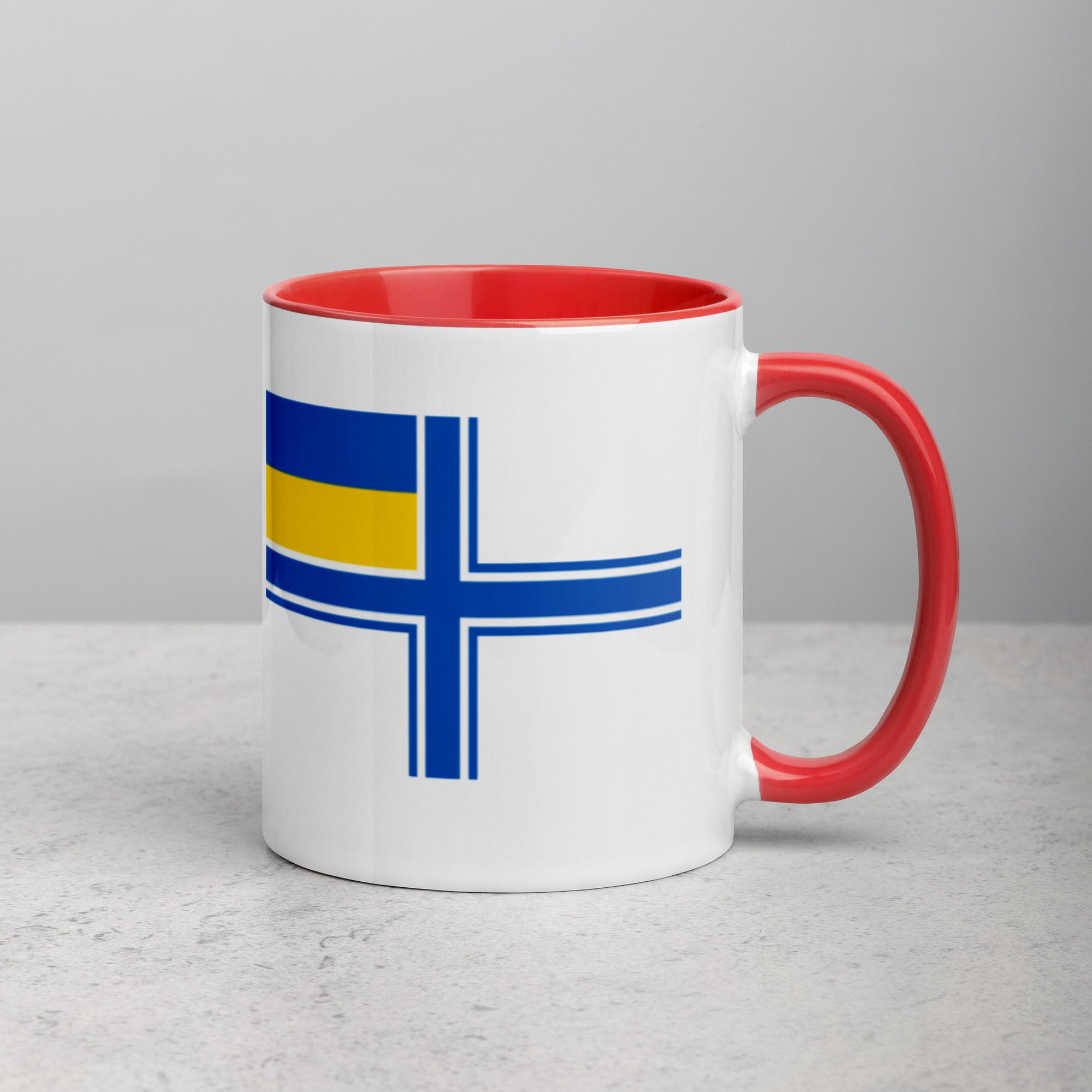 Naval Ensign of Ukraine Mug with Color Inside