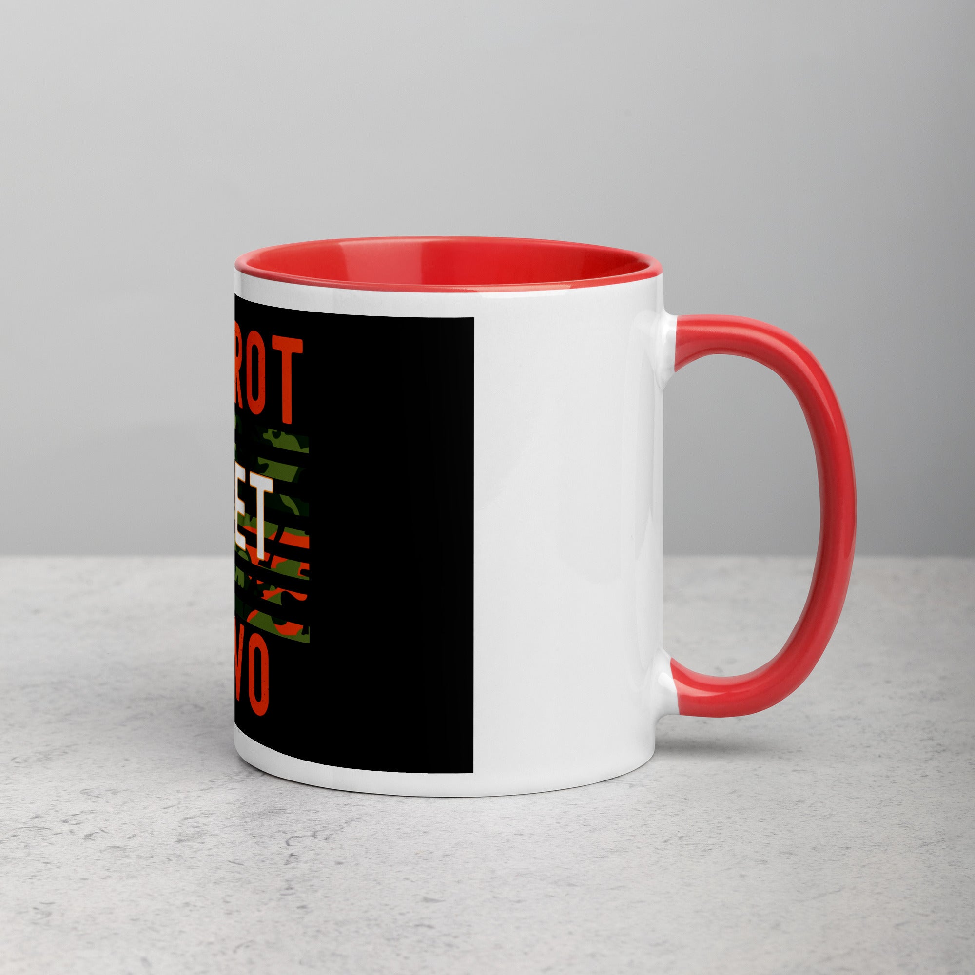 Foxtrot Juliet Bravo Mug with Color Inside