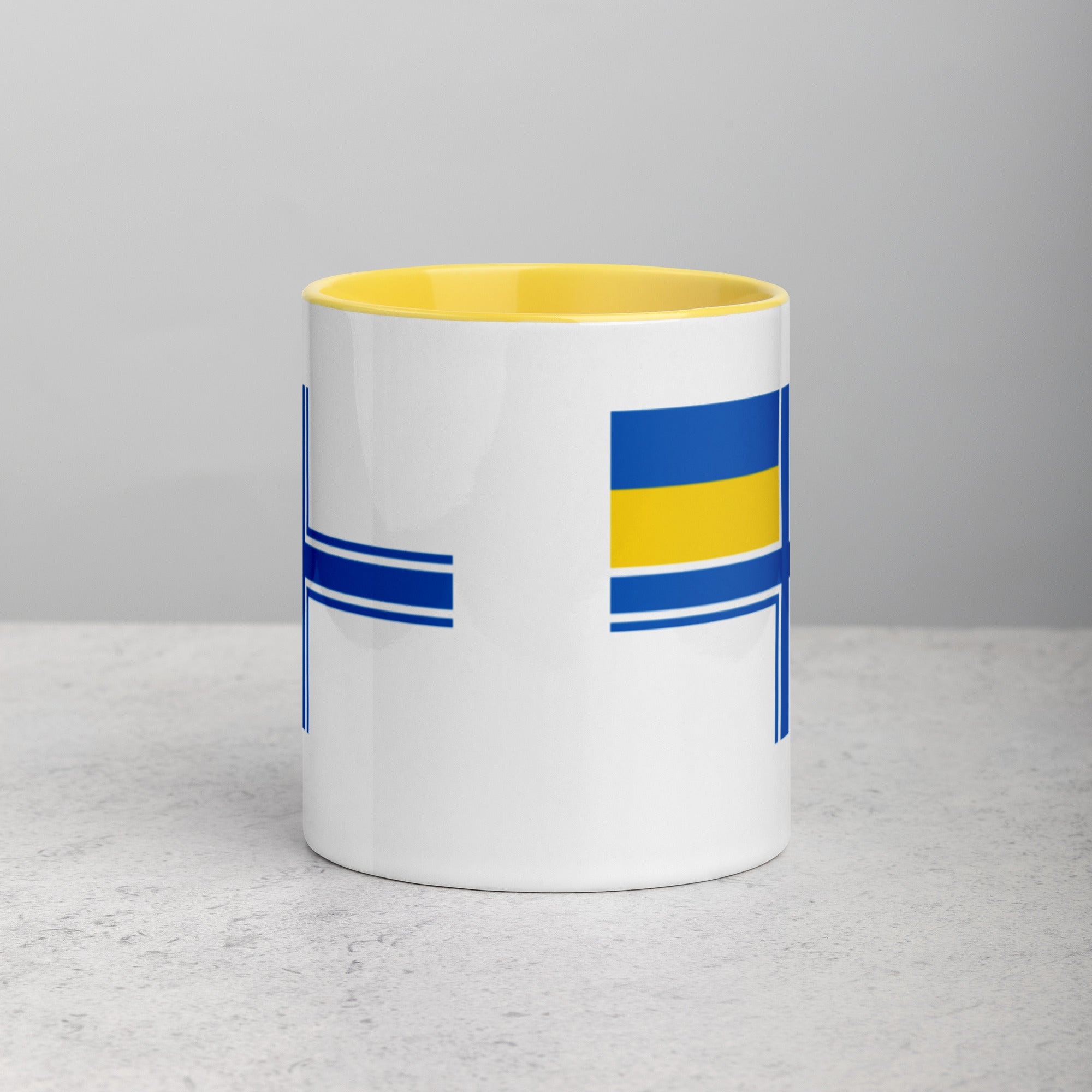 Naval Ensign of Ukraine Mug with Color Inside