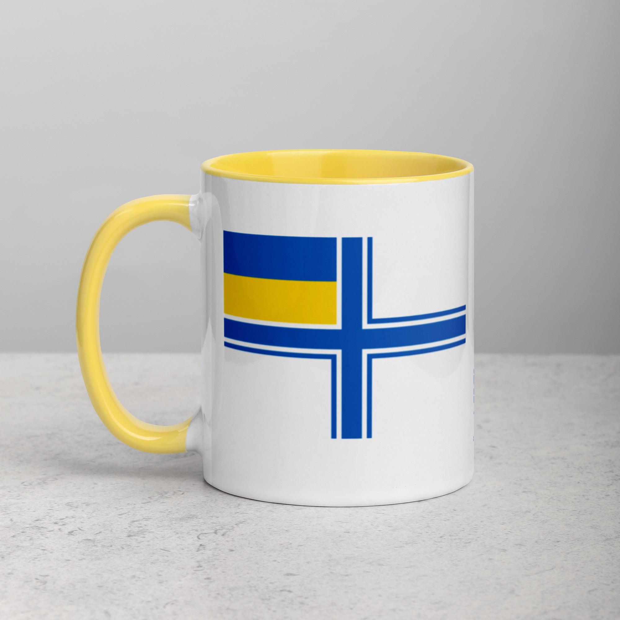 Naval Ensign of Ukraine Mug with Color Inside