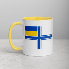 Naval Ensign of Ukraine Mug with Color Inside