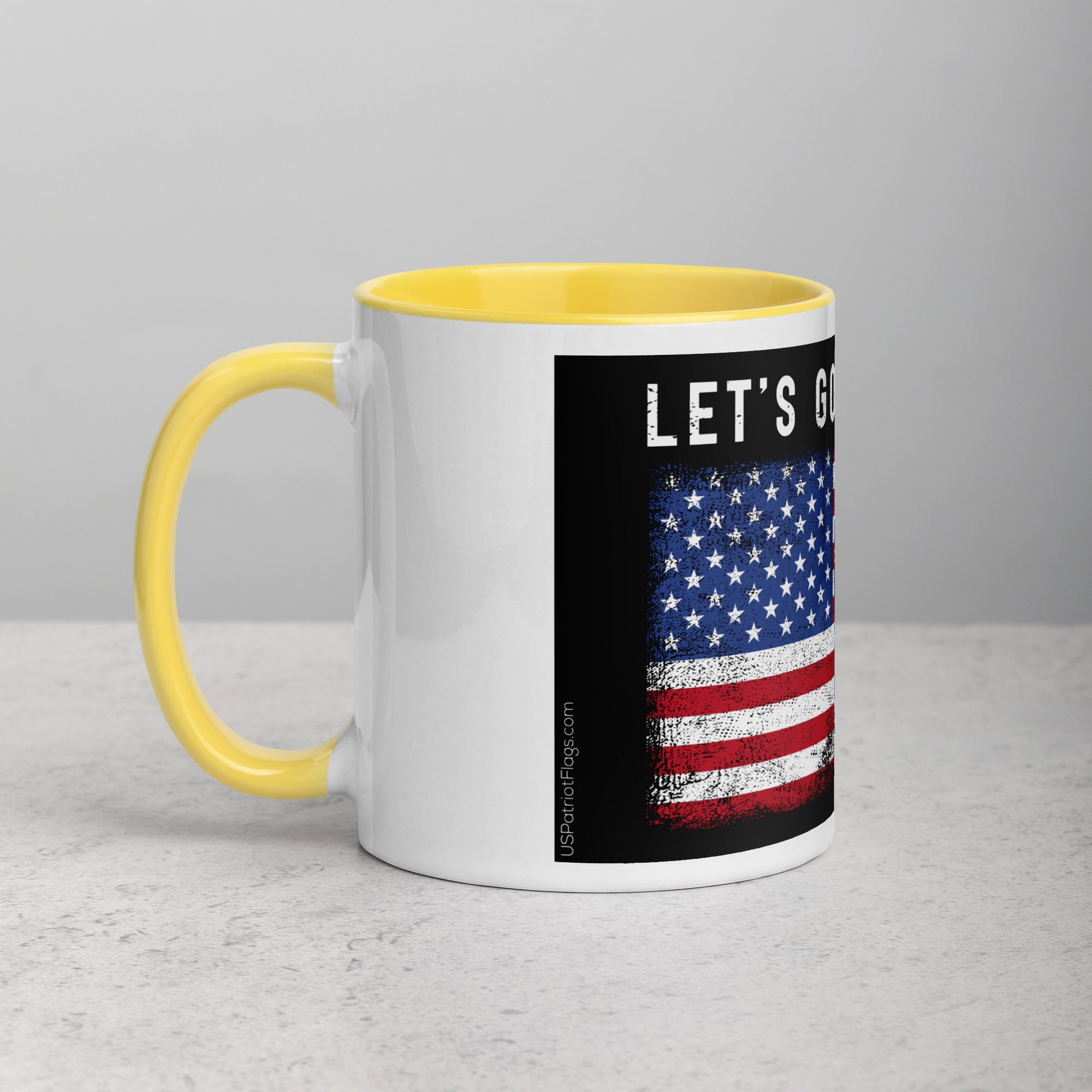 Lets Go Brandon USA Mug with Color Inside