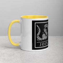Join or Die Mug with Color Inside