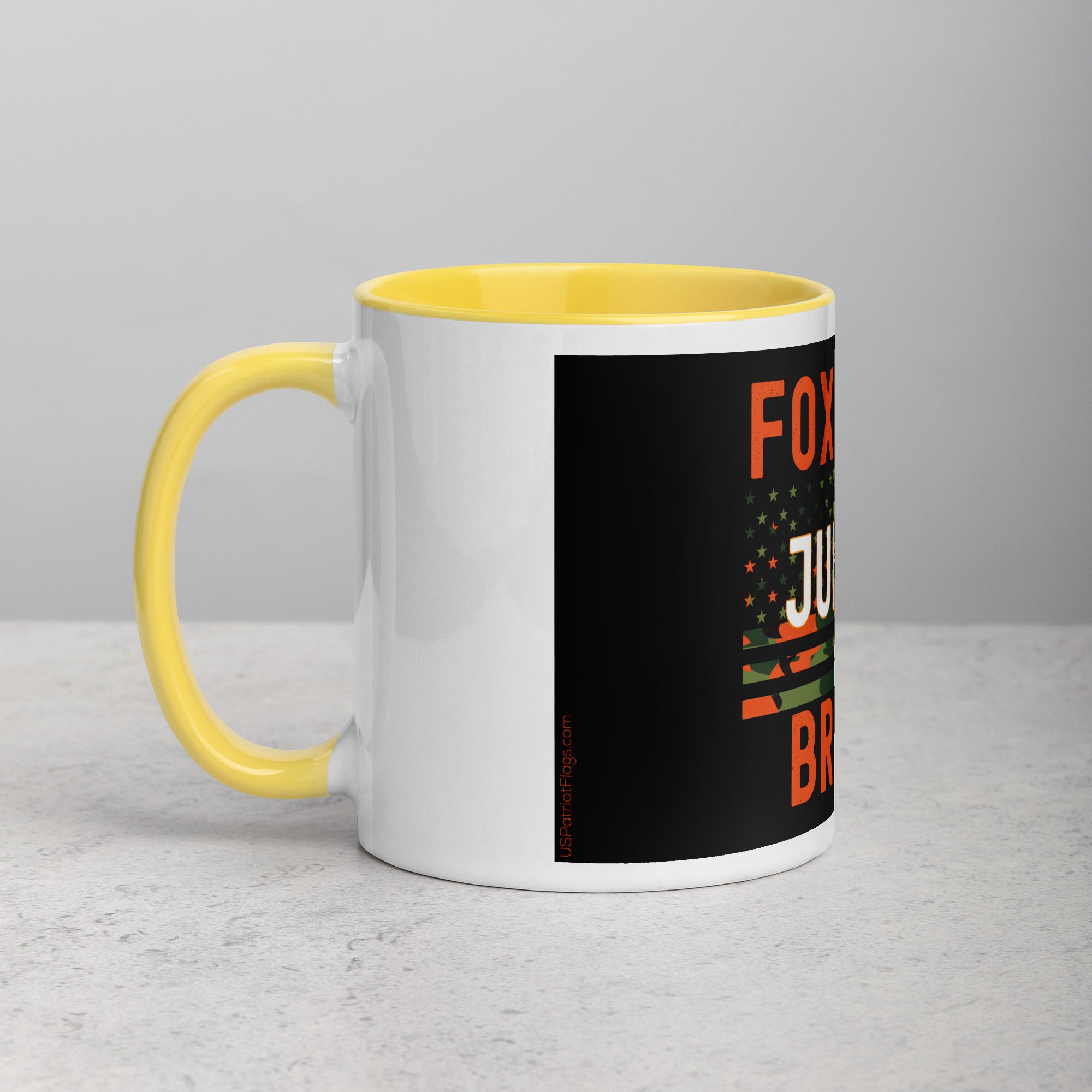 Foxtrot Juliet Bravo Mug with Color Inside