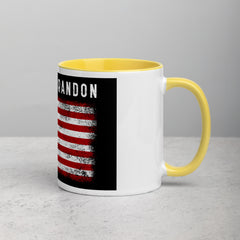 Lets Go Brandon USA Mug with Color Inside