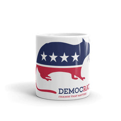 DemocRats Rat White glossy mug.