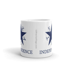 Conrad Texas Independence White glossy mug.