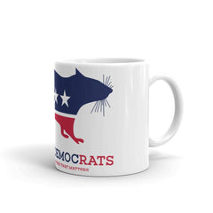 DemocRats Rat White glossy mug.