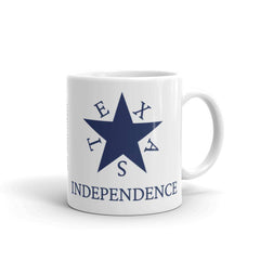 Conrad Texas Independence White glossy mug.