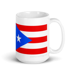 Puerto Rico White glossy mug