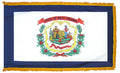 West Virginia State Flag Fringed or Pole Hem  Made in USA