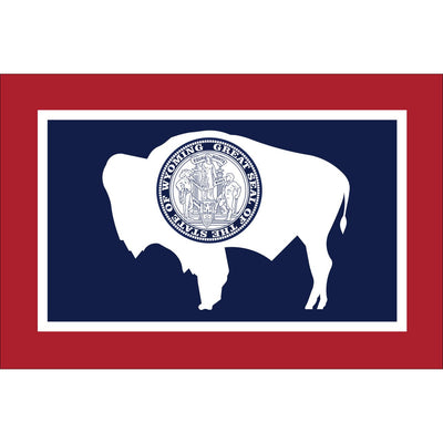 Wyoming 3 x 5 Poly-Max Flag (USA Made).